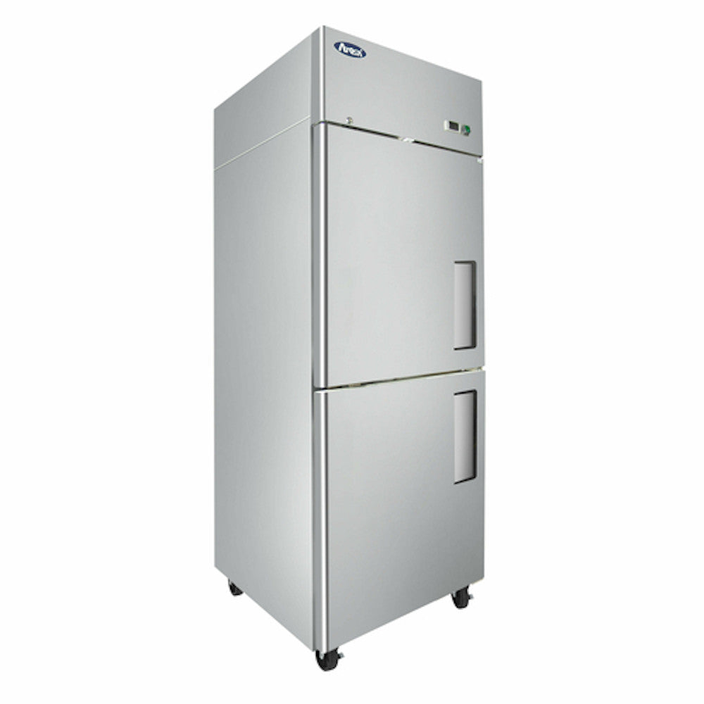 Atosa MBF8010GRL Reach-In Refrigerator with Left-Hinged Solid Half Doors
