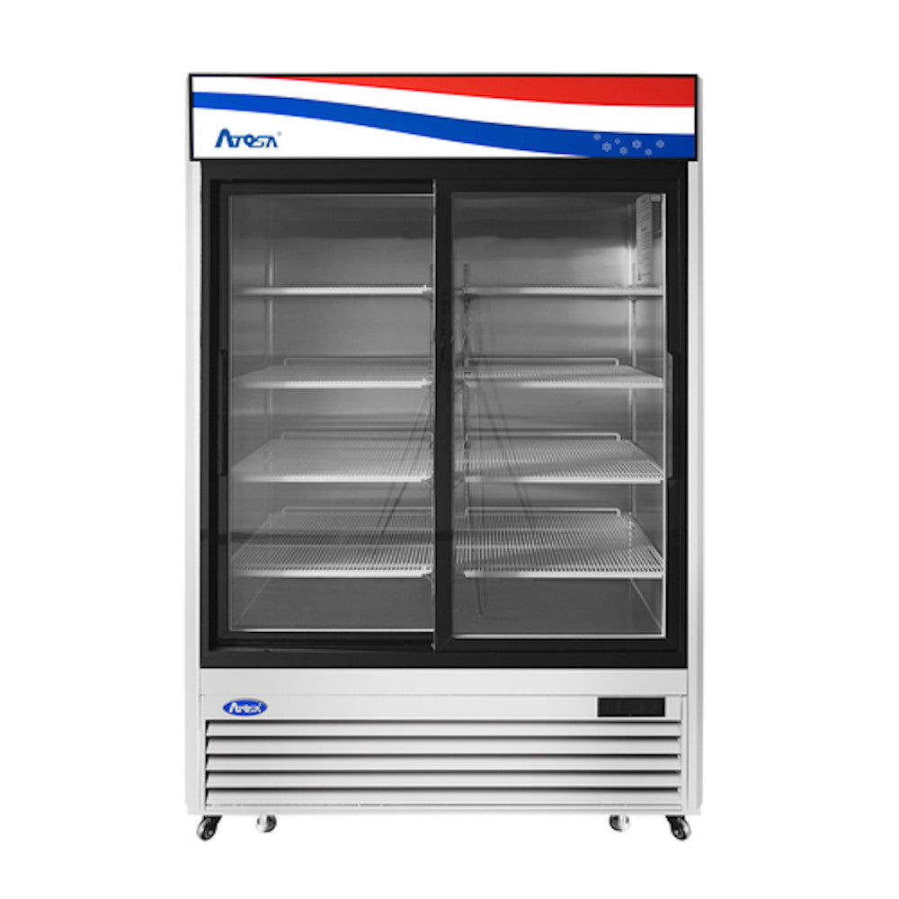 Atosa MCF8709GR Glass Door Merchandiser Refrigerator