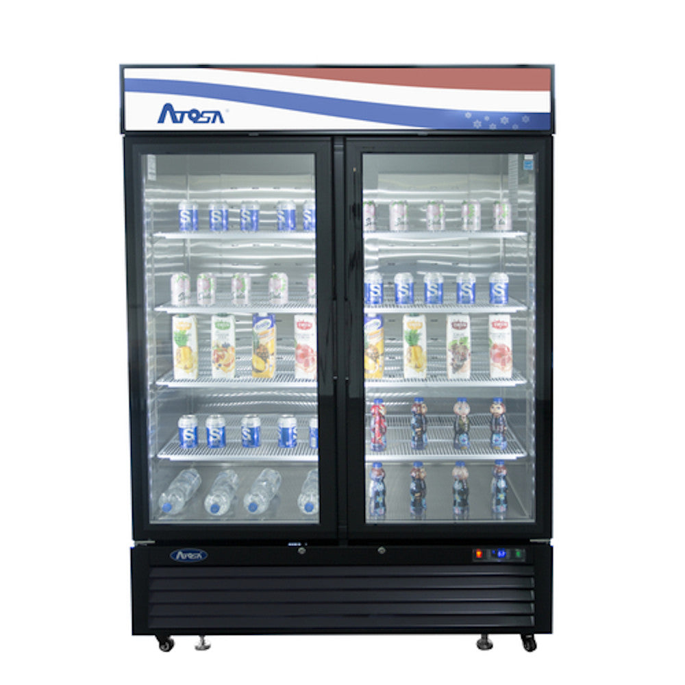 Atosa MCF8723GR Two-Section Refrigerator Merchandiser
