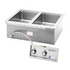 Wells MOD-227TDM Built-In Electric Food Warmer w/ Manifold Drain- 2 Pan Openings