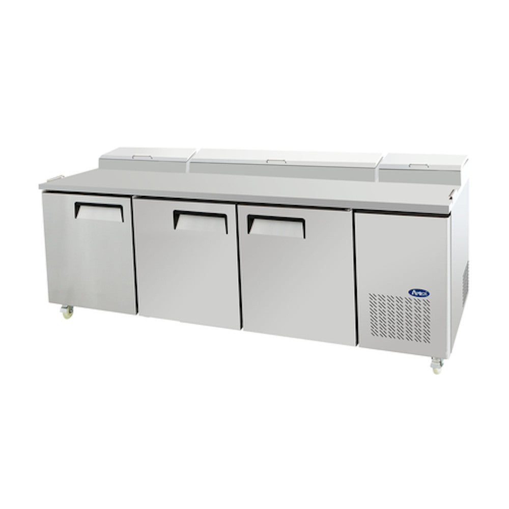 Atosa MPF8203GR Three-Section 93" Pizza Prep Table