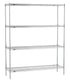 Metro EZ1860NC-4 Super Erecta Convenience Pak Shelving Unit 60"W Chrome Plated Finish and Four Tiers