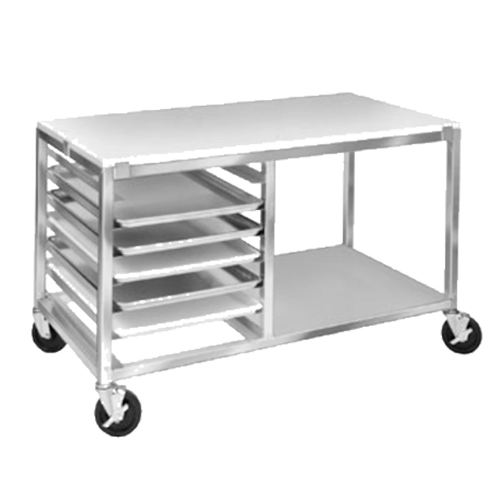 Channel MW245/P Double Section Bun Pan Rack with Work Top