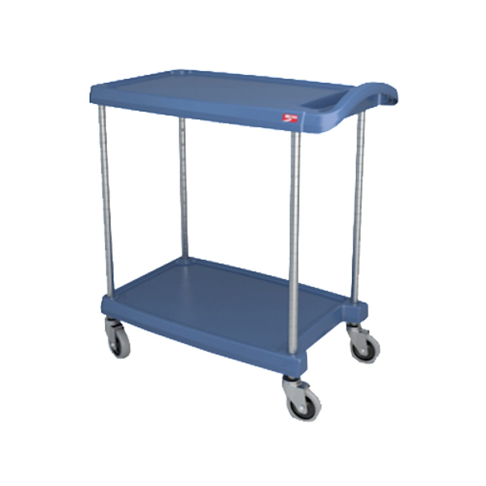 Metro MY2030-24BU myCart Series Utility Cart Two Shelf Unit in Blue, 34-3/8" x 23-7/16"