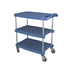 Metro MY1627-34BU myCart Series Utility Cart Three Shelf Unit in Blue, 31-1/2" x 18-5/16"