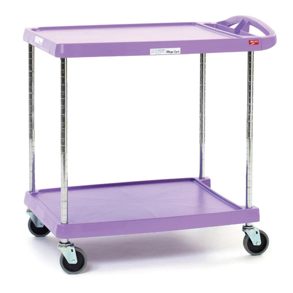 Metro MY2030-24AP myCart Series Utility Cart Two Shelf Unit in Purple, 34-3/8" x 23-7/16"