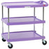 Metro MY2030-34AP myCart Series Utility Cart Three Shelf Unit in Purple, 34-3/8" x 23-7/16"