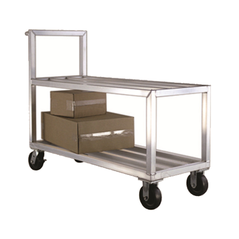 New Age NS557 Mobile Two Tier 21" Flat Shelf Truck - 3000 lb. Capacity