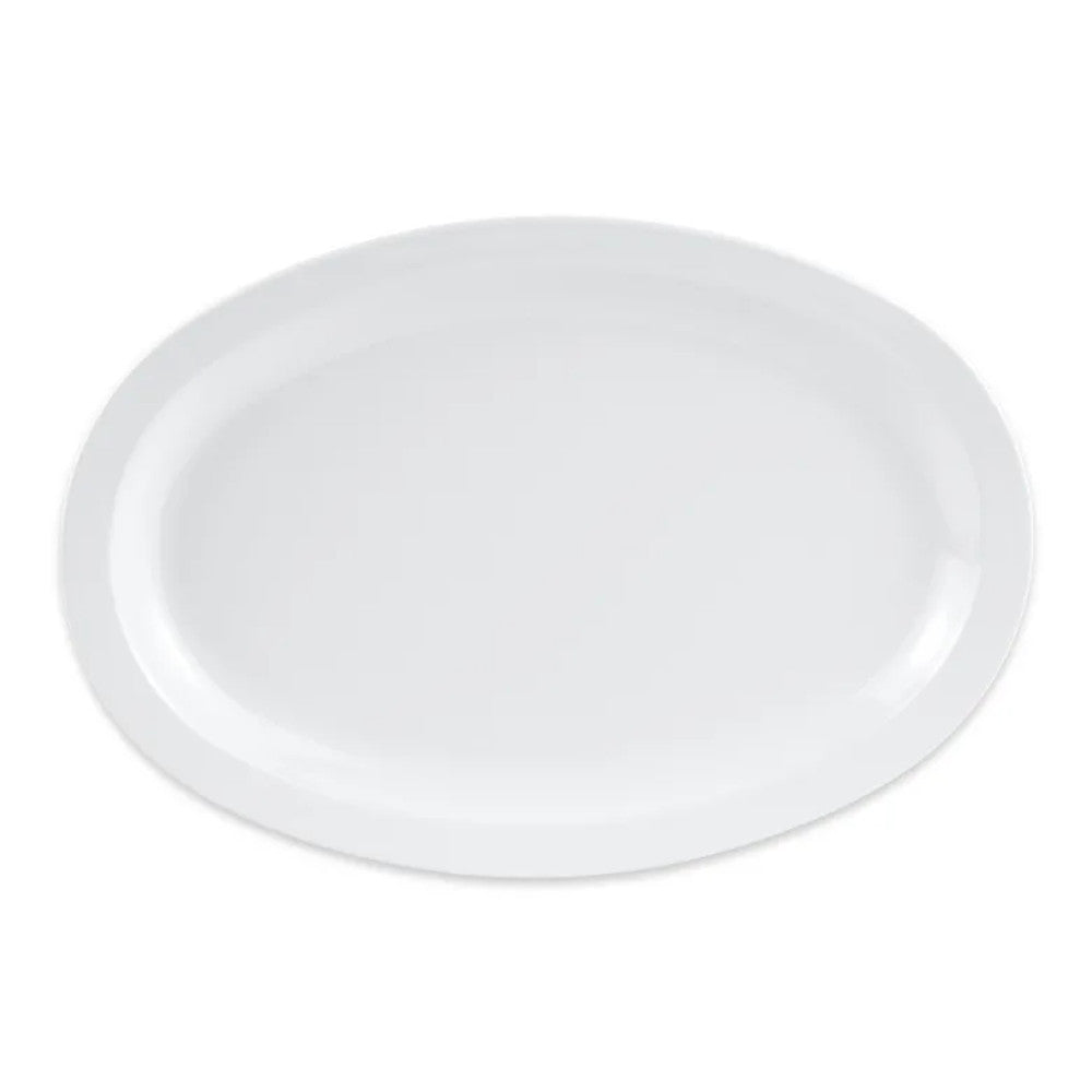 G.E.T. OP-612-W SuperMel&trade; 11X8 White Platter (2 dozen)