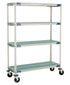 Metro X356BGX3 MetroMax i Stem Caster Cart, Open Grid Shelves