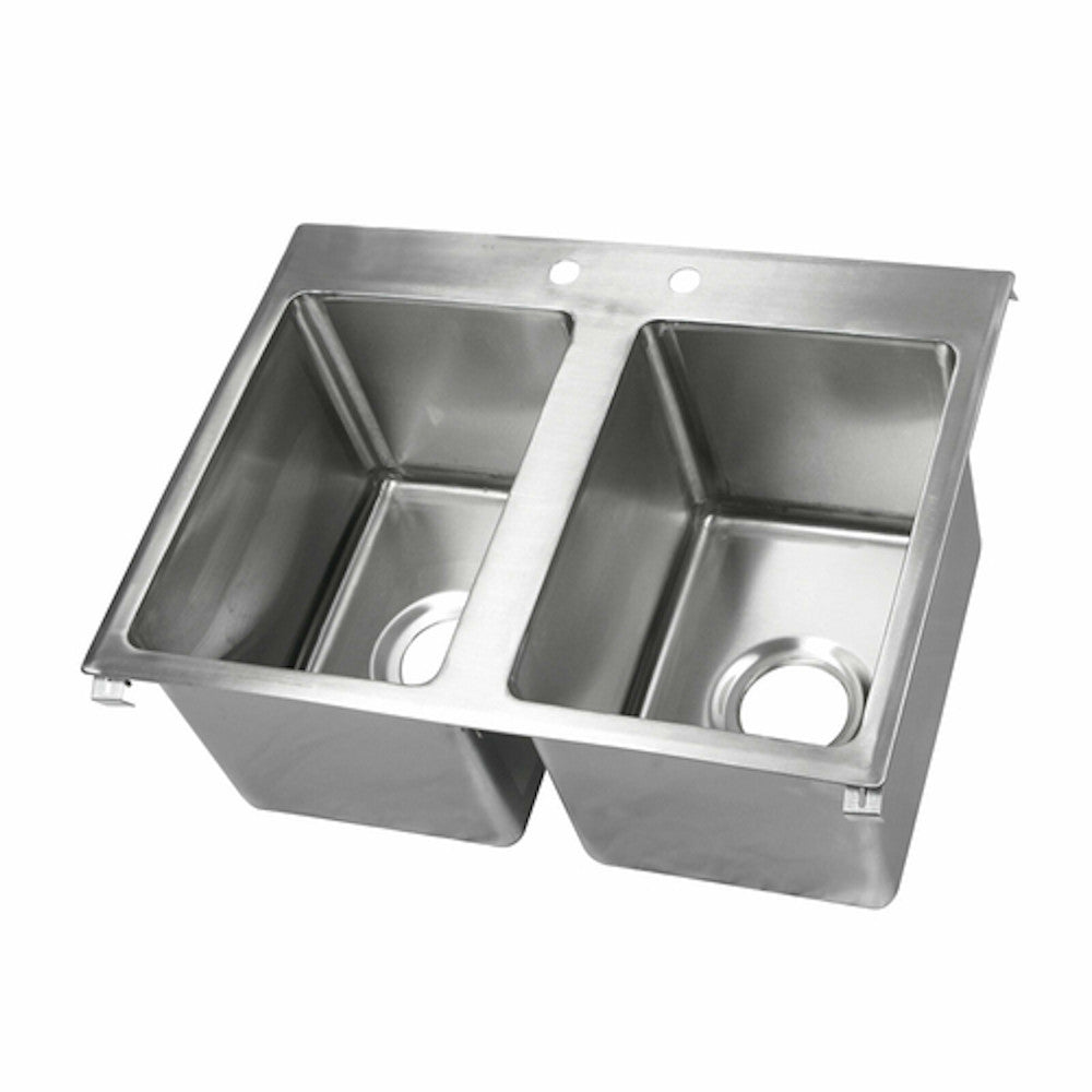 John Boos PB-DISINK141610-2 Two-Compartment Pro-Bowl Drop-In Sink