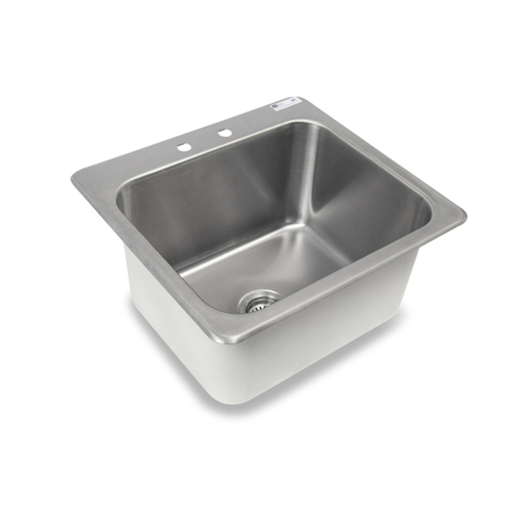 John Boos PB-DISINK201612 One-Compartment 23.13" W x 21.5" D Drop-In Sink