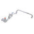 John Boos PBF-18-DJSLF Heavy-Duty Splash Mount Sink Mixing Faucet with 18" Double Jointed Swing Spout