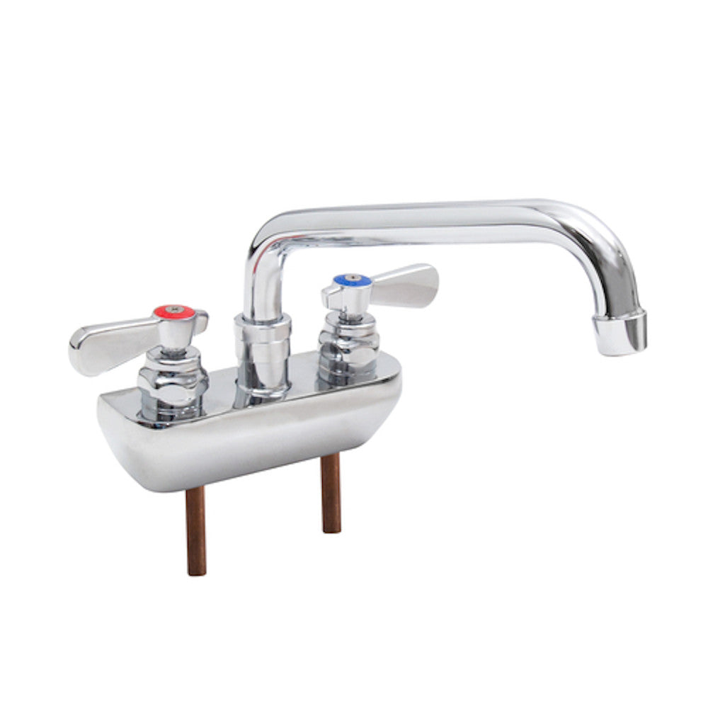 John Boos PBF-4SM2-10LF Heavy Duty Splash Mount Faucet with 10" Swing Spout