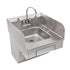 John Boos PBHS-ADA-P-STD-SSLR Wall Mount ADA Compliant Pro-Bowl Hand Sink with Side Splashes