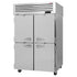 Turbo Air PRO-50-4R-N 52" Premiere Pro Series Two Section Solid Half Door Reach in Refrigerator