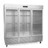 Fagor Refrigeration QVR-3G-N Three Section Glass Door Reach-In Refrigerator