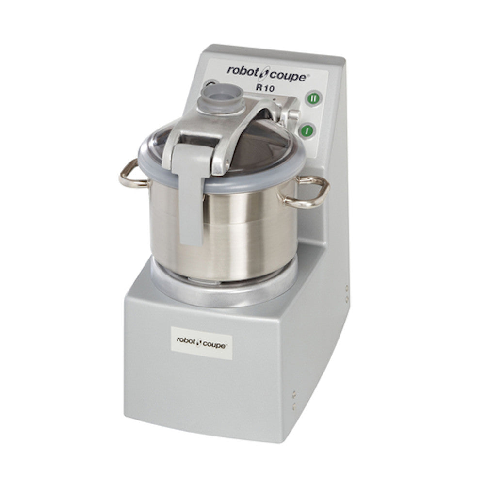 Robot Coupe R10 Vertical Food Processor with 10 Qt. Stainless Steel Bowl