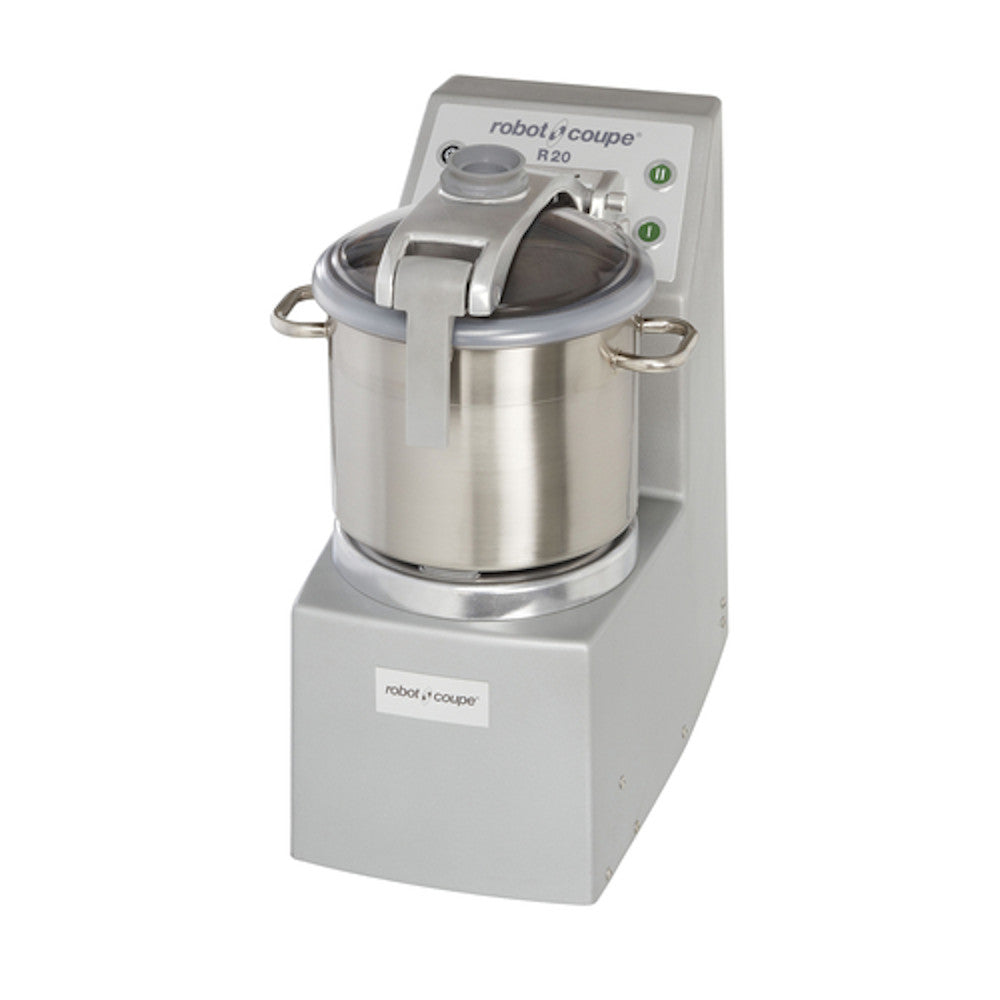 Robot Coupe R 20 Vertical Food Processor with 20 Qt. Stainless Steel Bowl