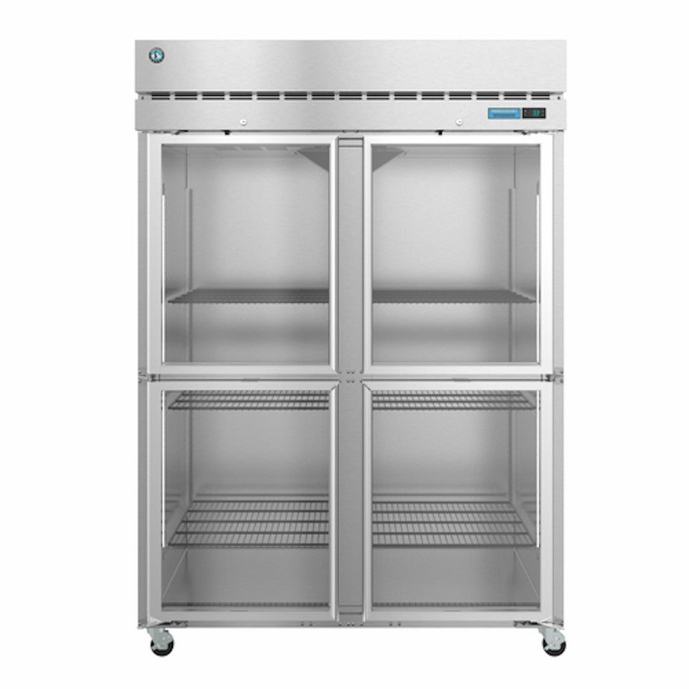 Hoshizaki R2A-HG Half-Door Two Section Steelheart Reach-In Refrigerator