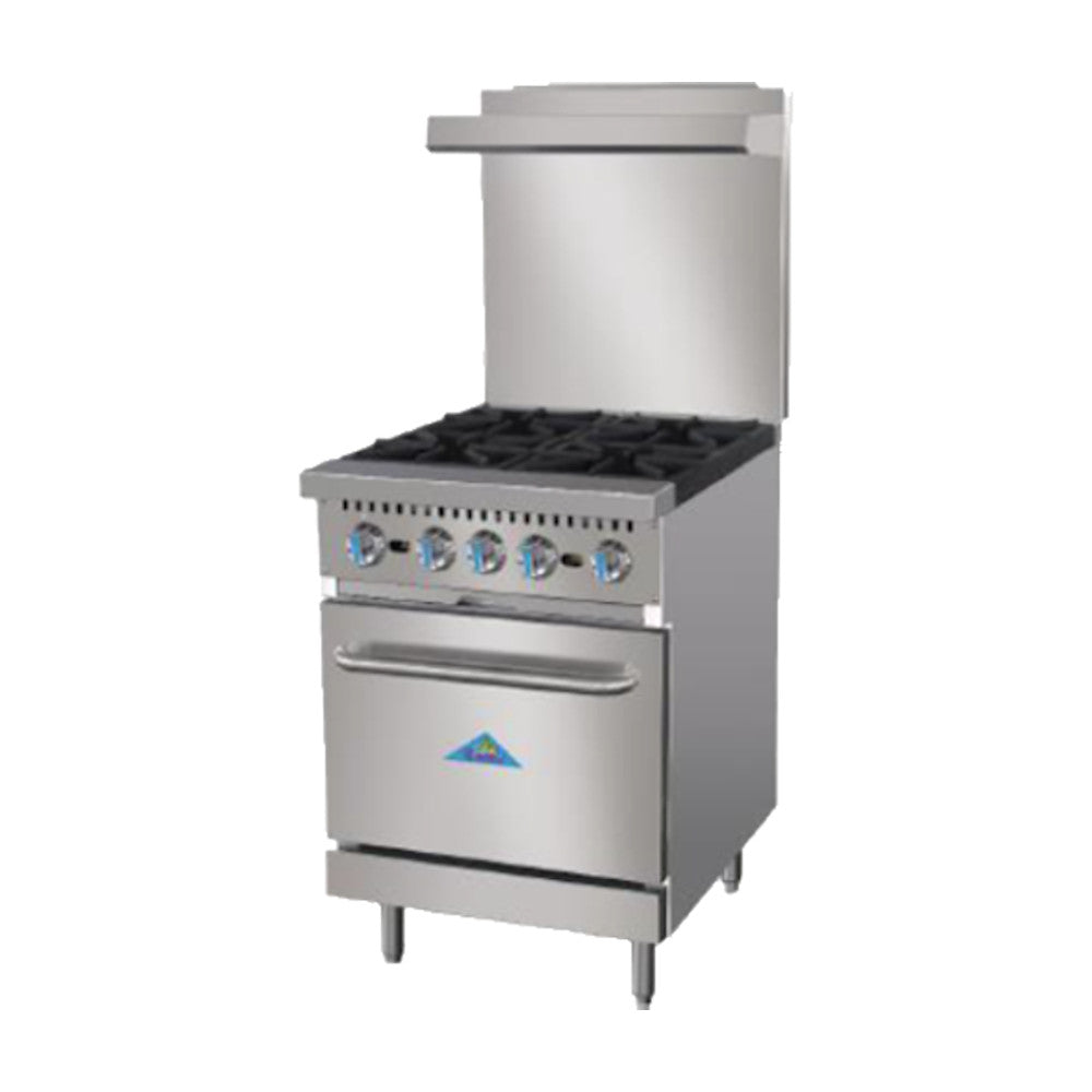 Comstock Castle R4 Gas 24" Restaurant Range - 150,000 BTU