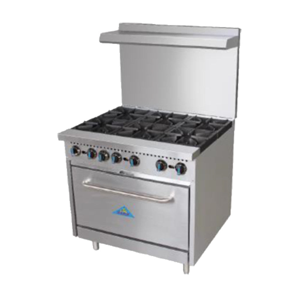 Comstock Castle R6 Gas 36" Restaurant Range - 210,000 BTU