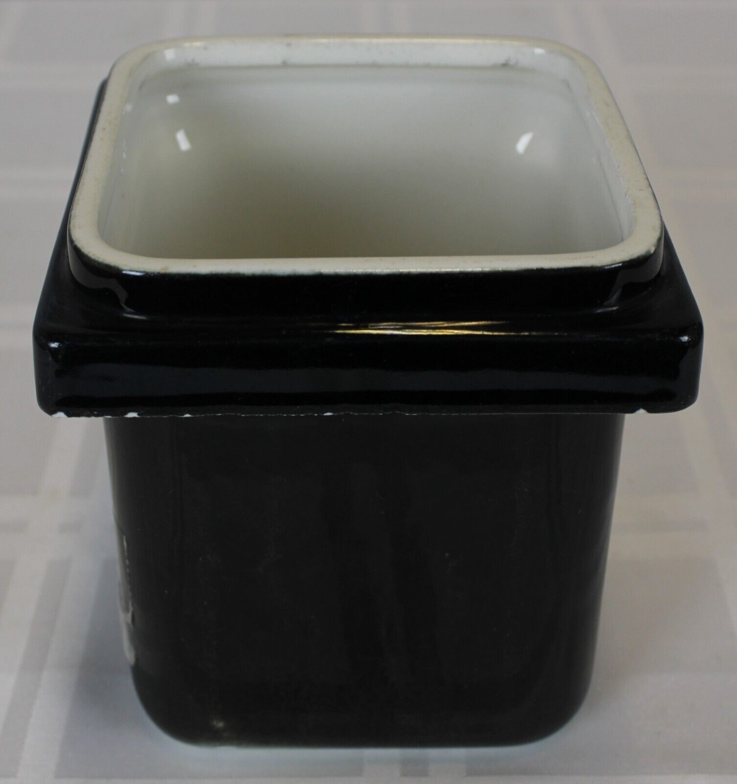 (6v2) Liquid 54041 Porcelain Soda Fountain Topping Container