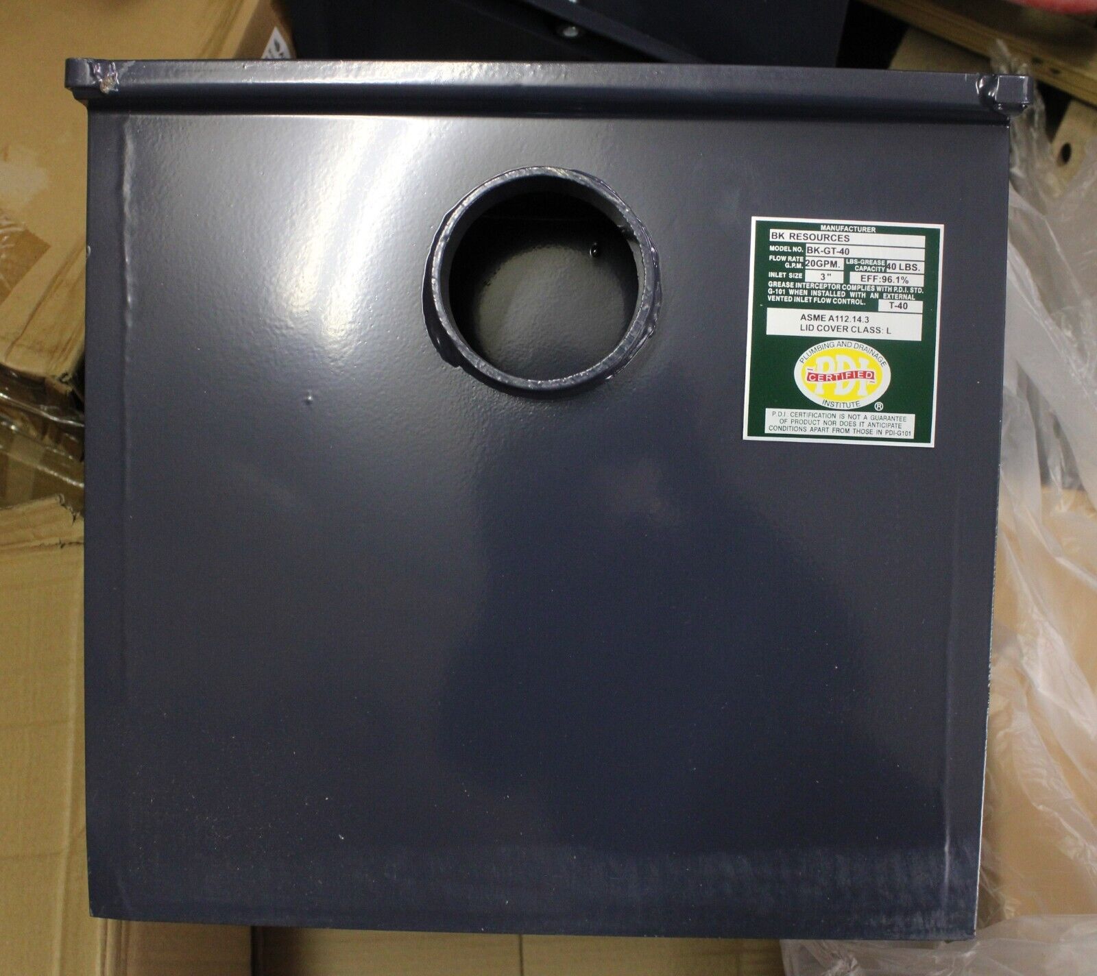 *Ding and Dent* John Boos GT-40 Grease Trap 40lb. Capacity