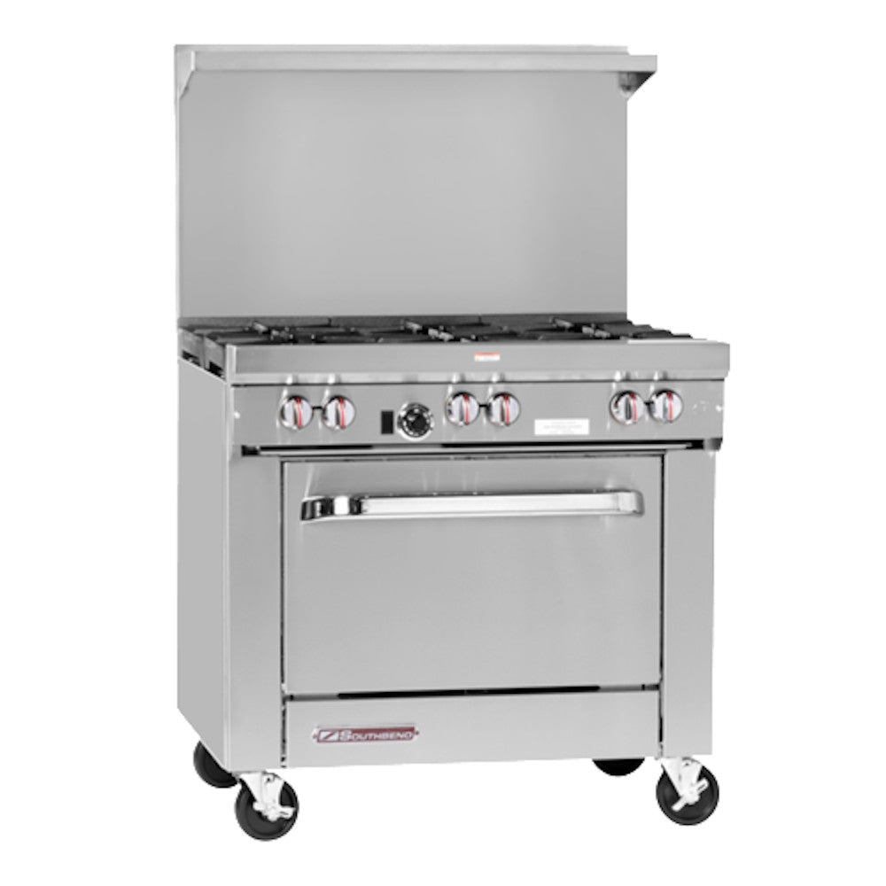 Southbend S36D-2G S-Series 36" Gas Restaurant Range with 2 Burners, 24" Griddle, and Standard Oven