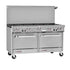 Southbend S60DD-3G S-Series 60" Gas Restaurant Range with 4 Burners, 36" Griddle, and 2 Standard Ovens