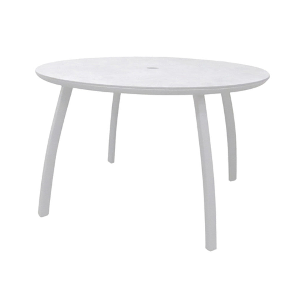 Grosfillex S6802096 White/Glacier White Sunset 48" Round Table