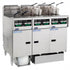 Pitco SSHLV14C-3/FD Reduced Oil Volume Multi-Battery Gas Fryer & Filter