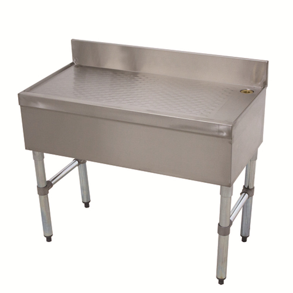 Advance Tabco SLD-18 Free Standing Underbar Drainboard 18" W