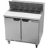 Beverage Air SPE36HC-10 Elite Series 36" Two-Section Sandwich Refrigerated Counter - 7.3 cu. ft.