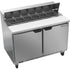 Beverage Air SPE48HC-12 Elite Series 48" Two-Section Sandwich / Salad Top Refrigerated Counter