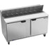 Beverage Air SPE60HC-16 60" Two-Section Refrigerated Sandwich / Salad Prep Table