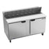 Beverage Air SPE60HC-16 60" 2-Section Sandwich / Salad Top Refrigerated Counter