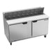 Beverage Air SPE60HC-16 60" 2-Section Sandwich / Salad Top Refrigerated Counter