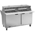 Beverage Air SPE60HC-24M-DS Elite Series 60" Two-Section Dual Side Mega Top Sandwich / Salad Refrigerated Counter