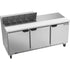 Beverage Air SPE72HC-10 Elite Series 72" Three-Section Sandwich / Salad Top Refrigerated Counter