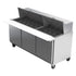 Beverage Air SPE72HC-30M Elite Series 72" Three-Section Mega Top Sandwich / Salad Refrigerated Counter