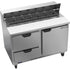 Beverage Air SPED48HC-12-2 Elite Series 48" Two-Section Sandwich / Salad Top Refrigerated Counter