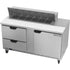 Beverage Air SPED60HC-12-2 Elite Series 60" Two-Section Sandwich / Salad Top Refrigerated Counter
