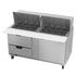 Beverage Air SPED60HC-24M-2 60" Refrigerated Mega Top Sandwich / Salad Prep Table