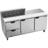 Beverage Air SPED72HC-10-2 Elite Series 72" Three-Section Sandwich / Salad Top Refrigerated Counter