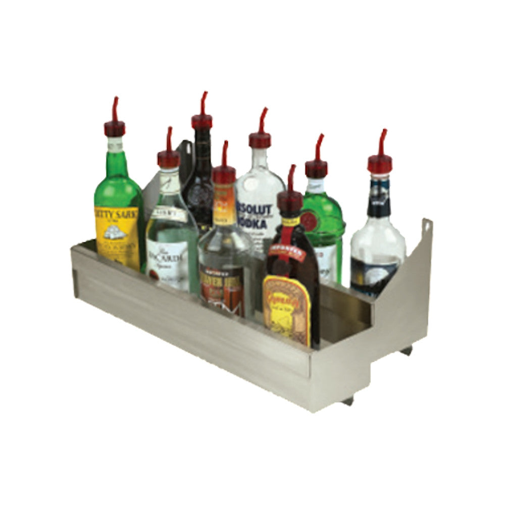 Advance Tabco SRKD-30 Heavy Duty Double Speed Rail 14-16 Bottle Capacity