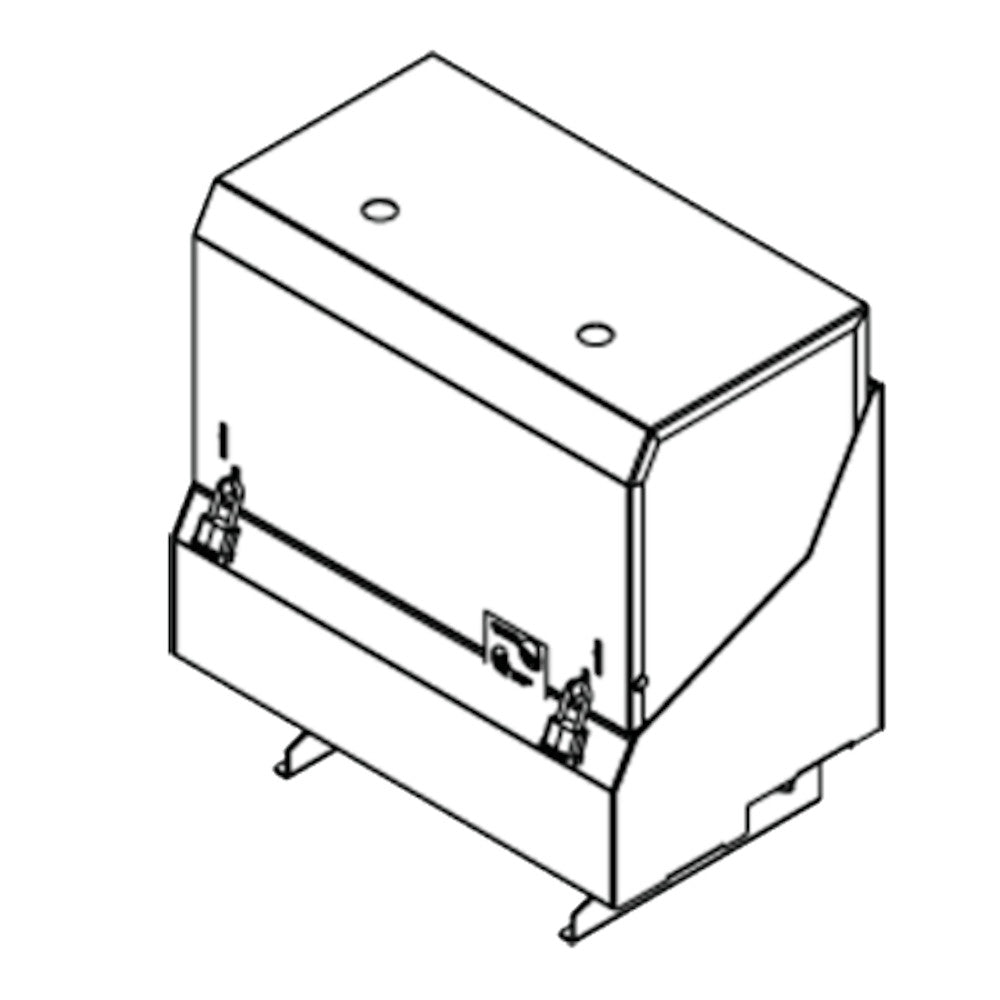 Perlick SRLC-D28 Stainless Steel 28" Double Locking Speed Rail Cover - Factory Installed (Replaces SR-DL28)