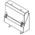 Perlick SRLC-D23R Stainless Steel 23" Double Locking Speed Rail Cover - Field Installed (Replaces SR-DL23R)
