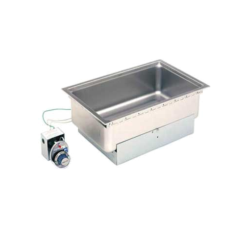 Wells SS-206ERD Built-In Bottom-Mount Food Warmer with Round Corners and Drain