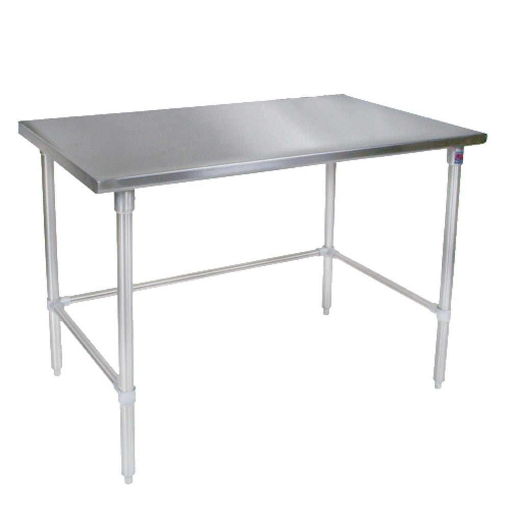 John Boos ST6-3696GBK 96" W x 36" D Work Table with Stainless Steel Top